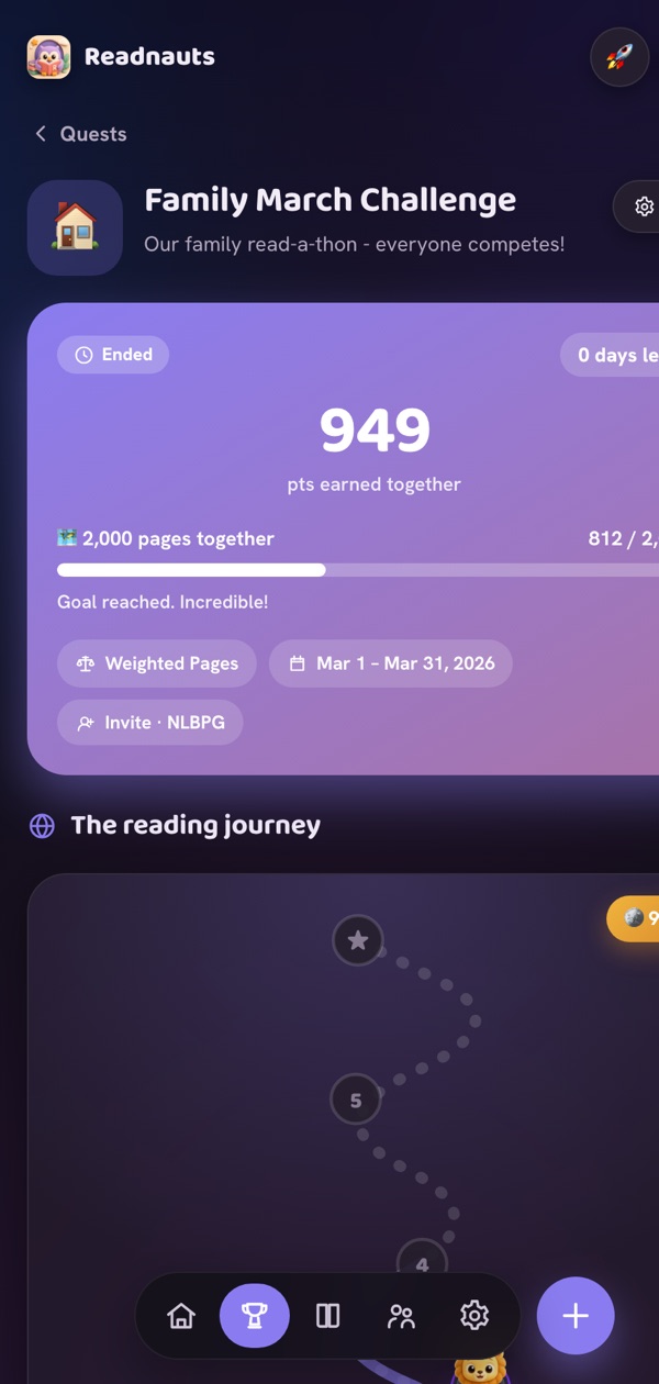 A shared reading quest